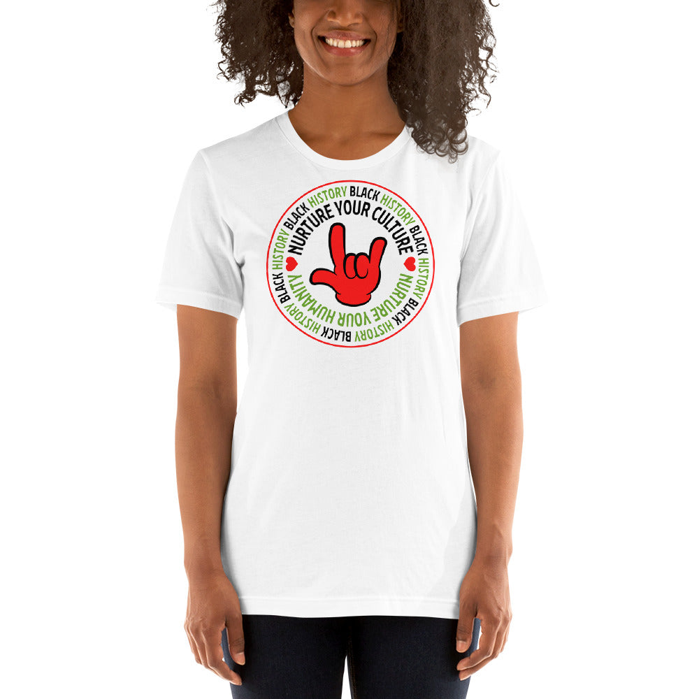 Black History Month Nurture Your Culture White T-Shirt