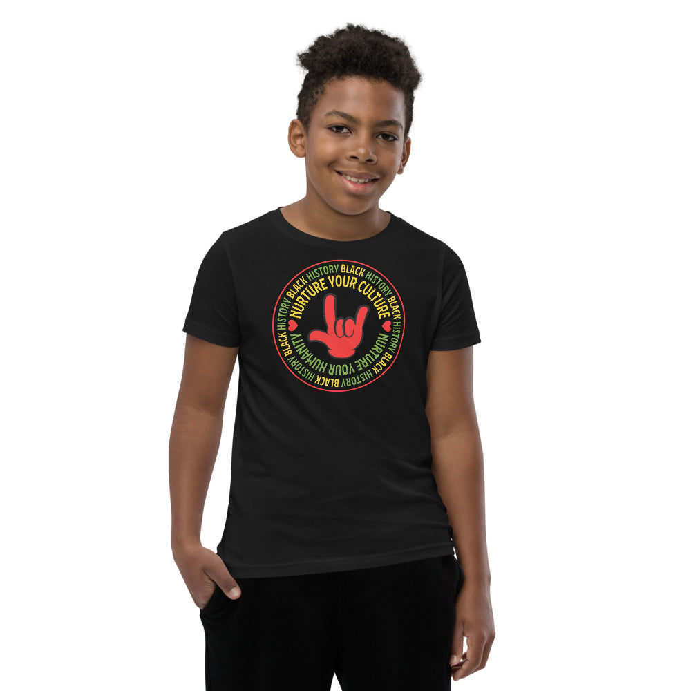 Black History Month Nurture Your Culture Youth Tee